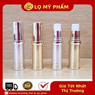 Chai Chiết Mĩ Phẩm ❤ [5ml] Chai xịt giọt Hút chân không 5ml Thanh Lịch xi vàng,bạc chiết mỹ phẩm , phụ kiện du lịch