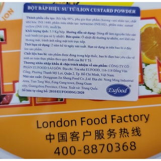 [HỘP LỚN 3.5kg] BỘT TRỨNG SỮA (Bột bắp hiệu Sư Tử) [China] LION Custard Powder (euf)