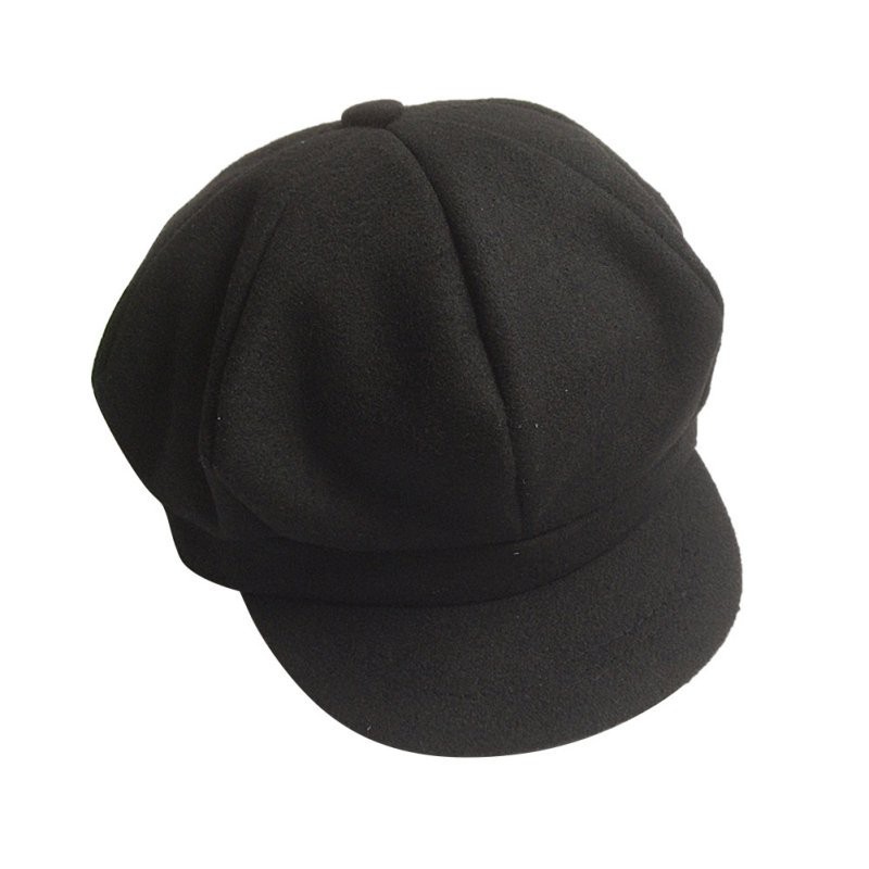 Boys and girls 2-6 years old soft beret children's octagonal beanie hat