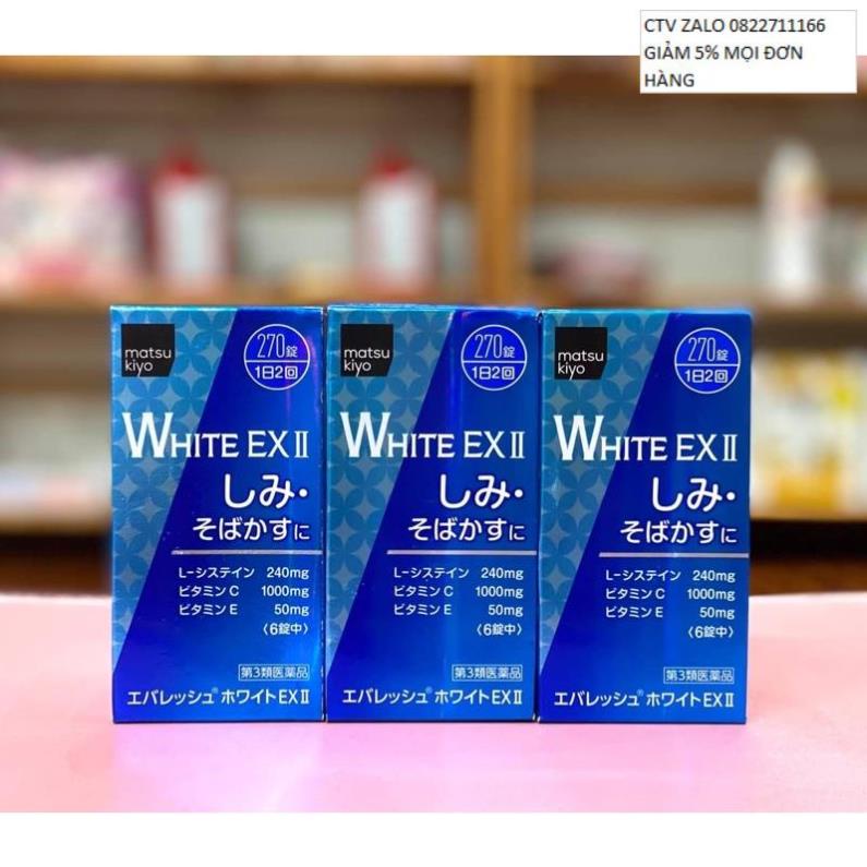 Viên uống trắng da White EX II Nhật Bản