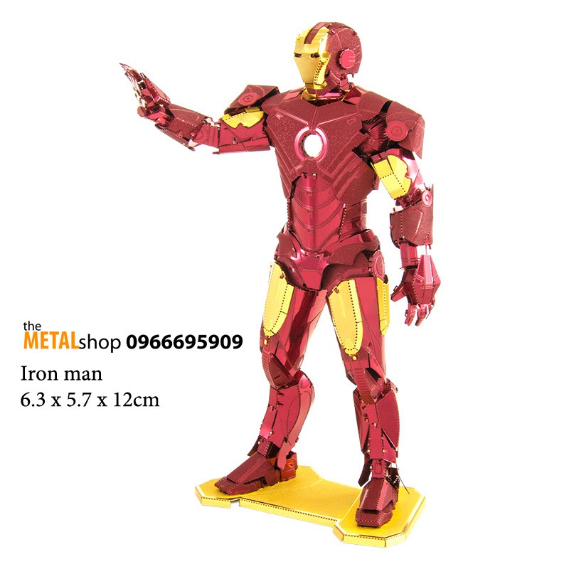 Mô hình lắp ráp kim loại iron man