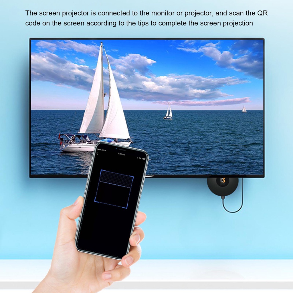 Bộ Thu Phát Wifi 4k / 30hz 2.4g / 5g Cho Điện Thoại / Ios / Android / Tablet / Pc Sang Hd Tv / Monitor / Wifi