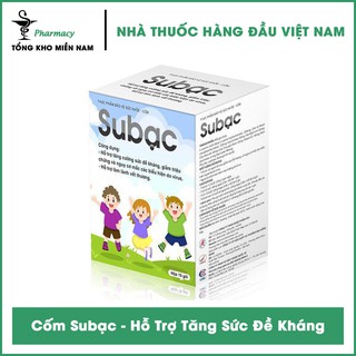 Cốm Subạc - Hỗ Trợ Tăng Sức Đề Kháng, Giúp Làm Lành Vết Thương Hộp 15 Gói