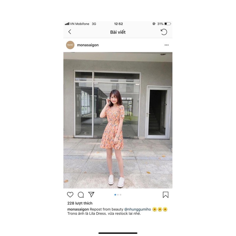 Váy hoa Nhungumiho review