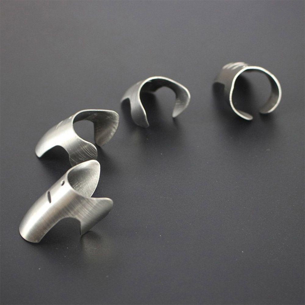 YIYU Bộ 4 Bao Bảo Vệ Ngón Tay Bằng Thép Không Gỉ