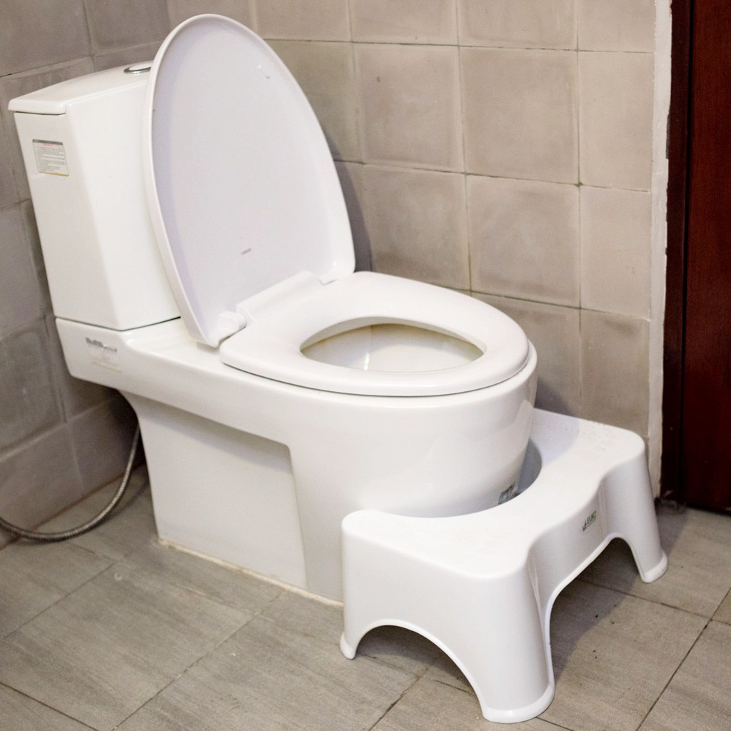 Ghế kê chân toilet chống táo bón, đi vệ sinh đúng cách, tốt cho sức khỏe