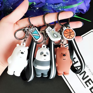Móc Khóa Hình Gấu 3d Dễ Thương