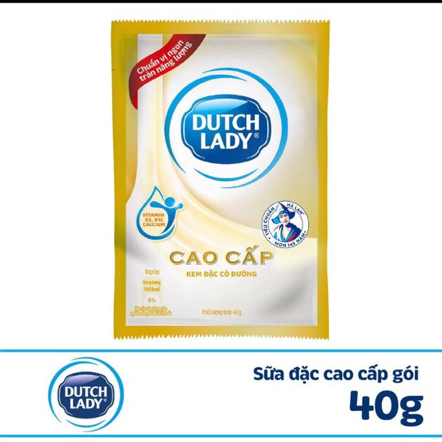 Combo 12 gói Sữa đặc cao cấp Cô gái Hà Lan (1 gói 40g) - HSD Luôn Mới