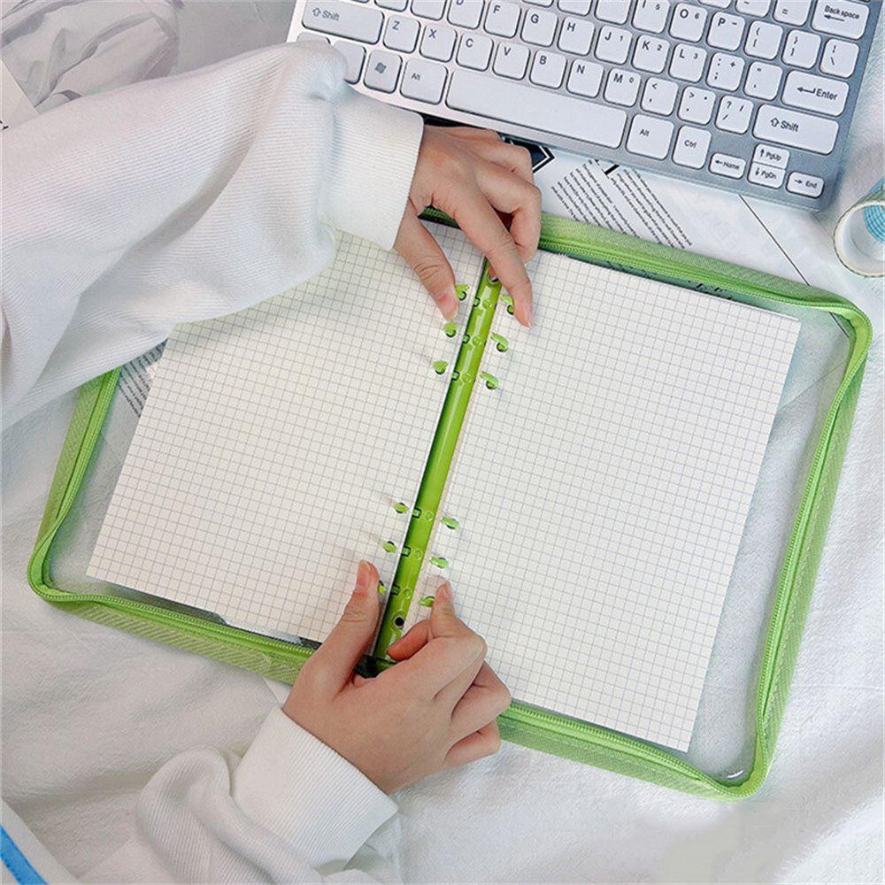 Túi Đựng Sổ Tay / Tài Liệu Có Khóa Kéo Tiện Dụng Cho Trường Học