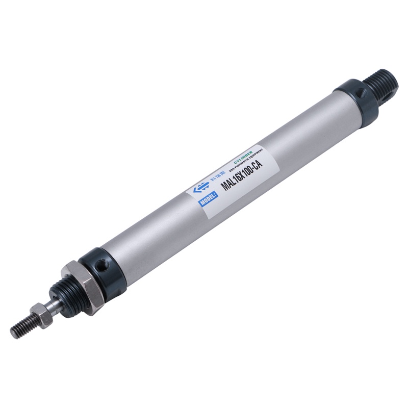 Xi lanh khí nén mini thanh đơn tác động kép 16mm x 50 / 100 / 150 / 200mm
