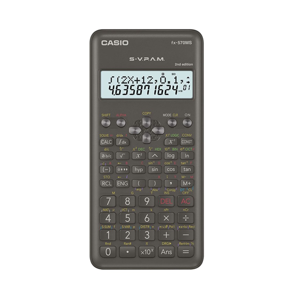 Máy tính Casio FX-570MS 2nd Edition - Chính hãng Bitex (Bảo hành 7 năm)