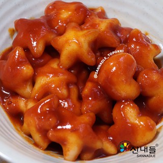 Bánh gạo Topokki hình hoa sao tim đáng yêu