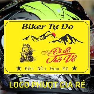 TEM PHƯỢT - LOGO PHƯỢT BIKER TỰ DO ( SL1 )