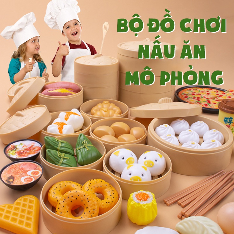 Bộ Đồ Chơi Nấu Ăn Chất Lượng Tinh Xảo Cho Bé Yêu Tập Làm Đầu Bếp