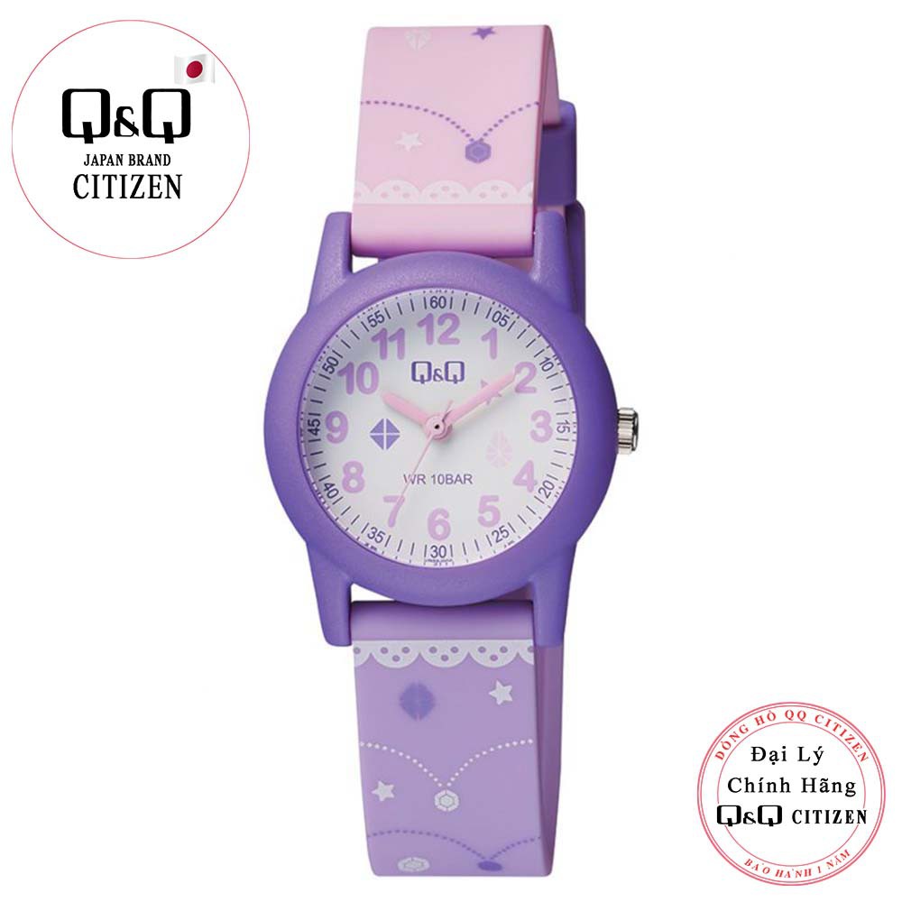 Đồng hồ trẻ em Q&Q Citizen VR99J006Y dây nhựa thương hiệu Nhật Bản