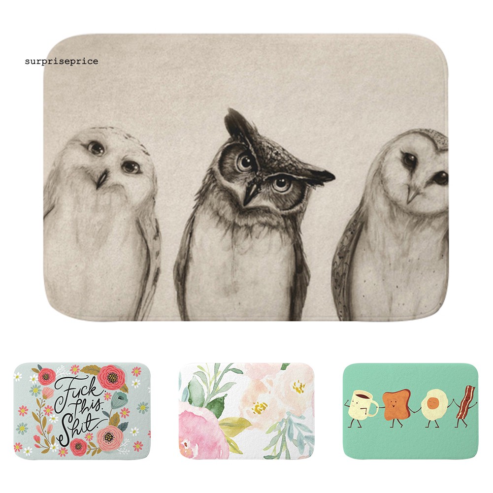 Thảm trải sàn chống trượt in hình hoạt hình xinh xắn