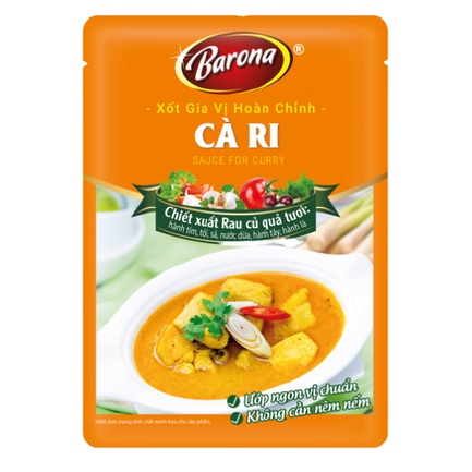 Xốt gia vị hoàn chỉnh Barona đủ vị gói 80g