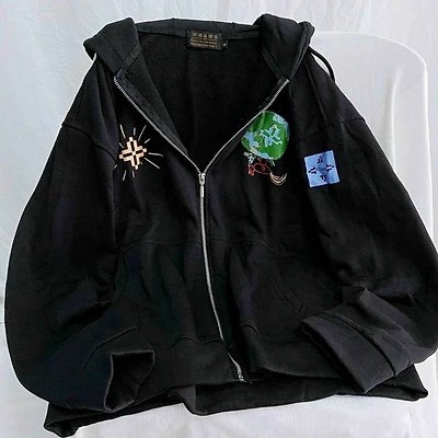 ÁO KHOÁC HOODIE NỮ  CHỐNG NẮNG HỌA TIẾT CHỮ BẢY MÀU XINH LUNG LINH THỜI TRANG VALENTINA