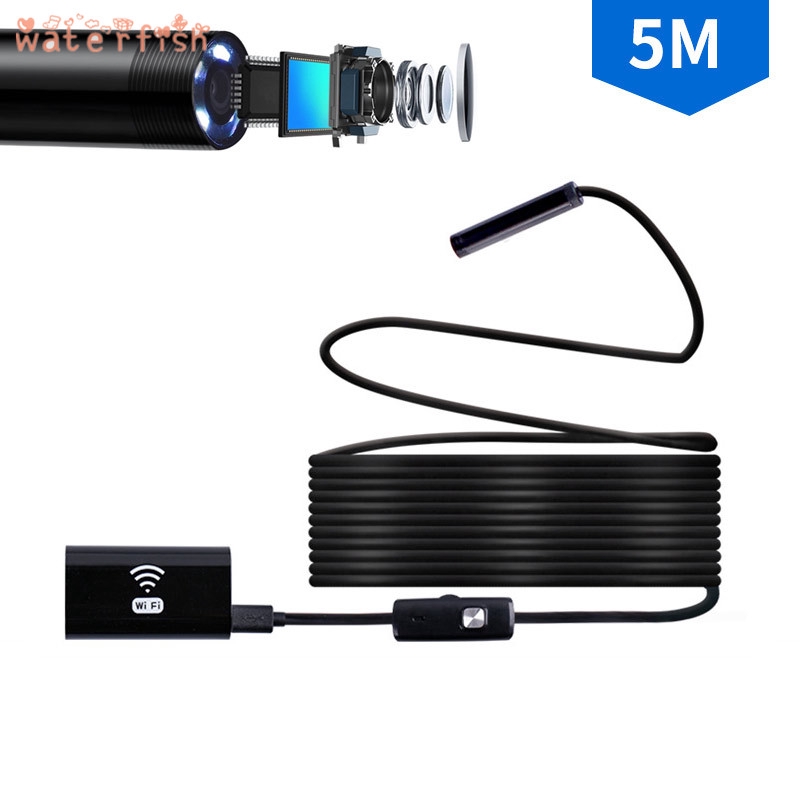 Camera Nội Soi 5m Wifi 720p 200w Chống Nước Cho Camera Android Iphone Ios