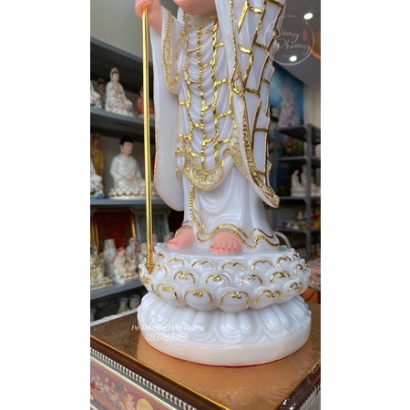 Tượng Địa Tạng Đứng - Địa Tạng Vương Bồ Tát bột đá cao cấp