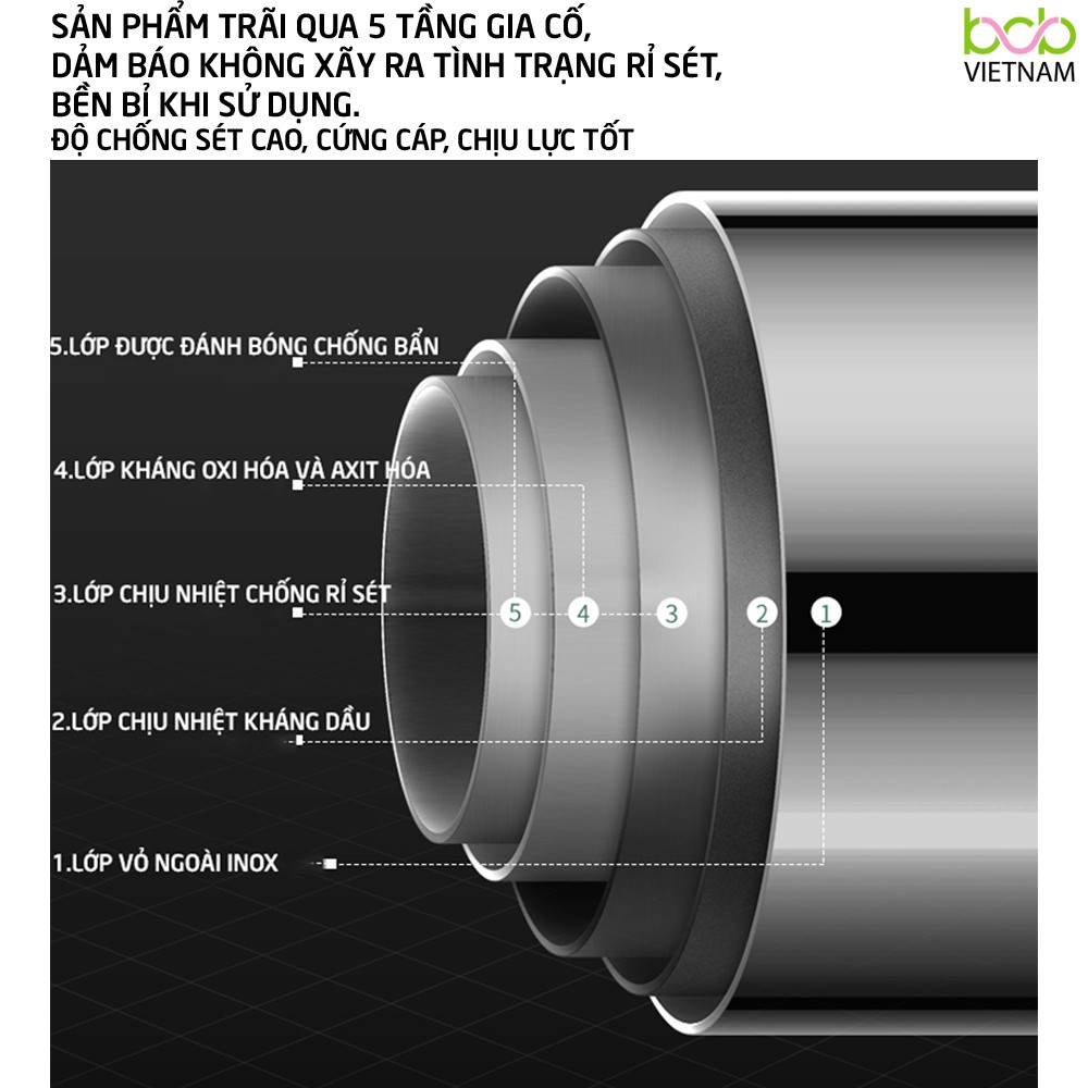 THANH INOX TREO RÈM, TREO QUẦN ÁO