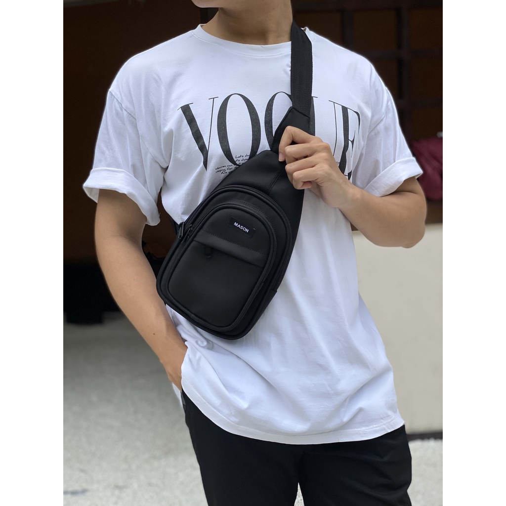 Túi đeo chéo nam mini nhỏ gọn Cross Bag vải Oxford chống nước thương hiệu MASON - M28
