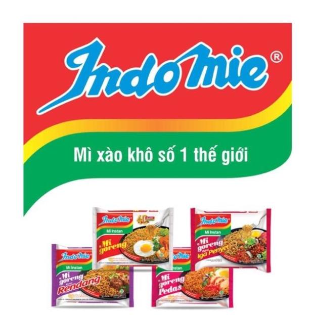 Mì xào Indomie Goreng Idonesia gói lẻ đủ 4 vị