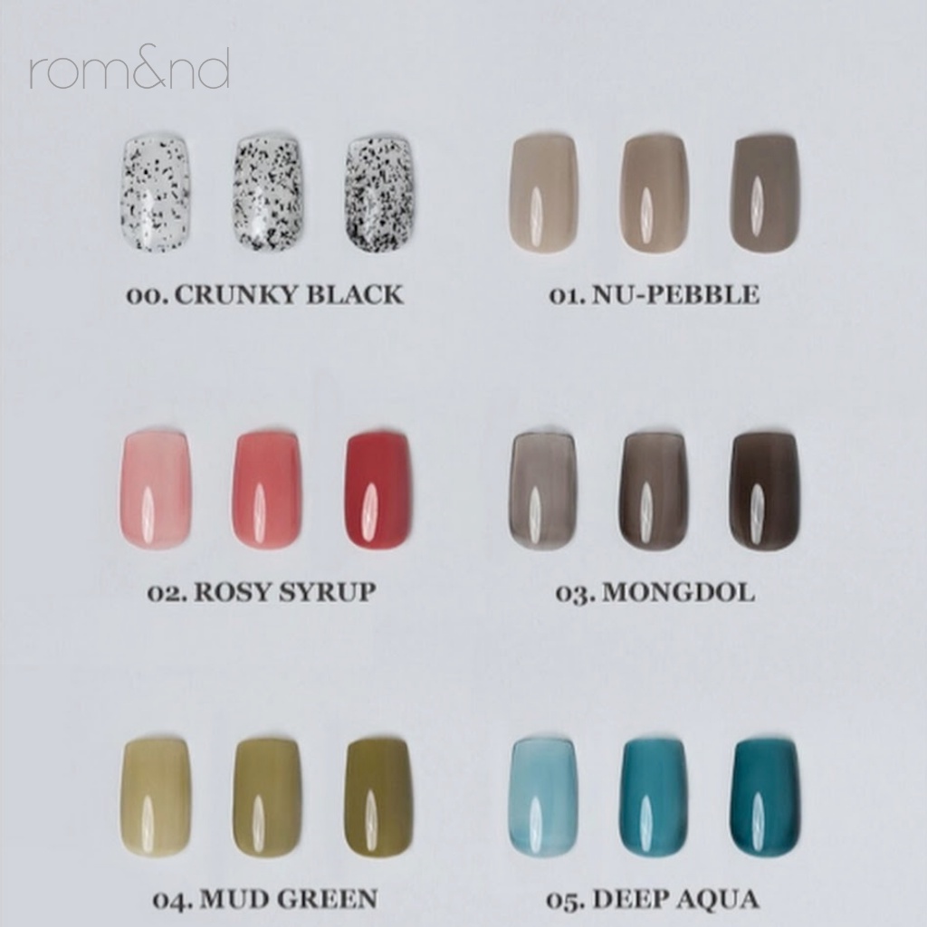 Sơn Móng Tay Bền Màu Rom&amp;nd Mood Pebble Nail 7g