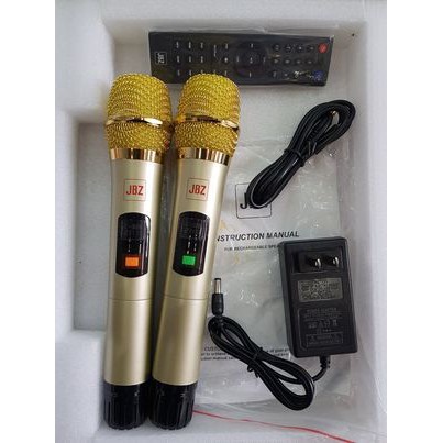 Loa kéo Karaoke Bluetooth JBZ J-101: Bass 25, Có 2 micro k dây đi kèm