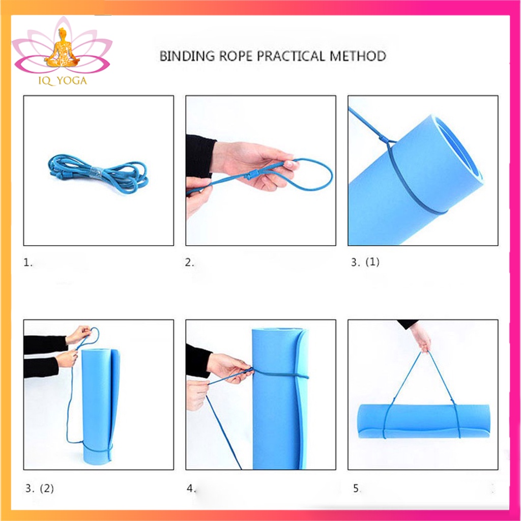 Dây buộc thảm yoga giúp thảm gọn nhẹ linh hoạt di chuyển