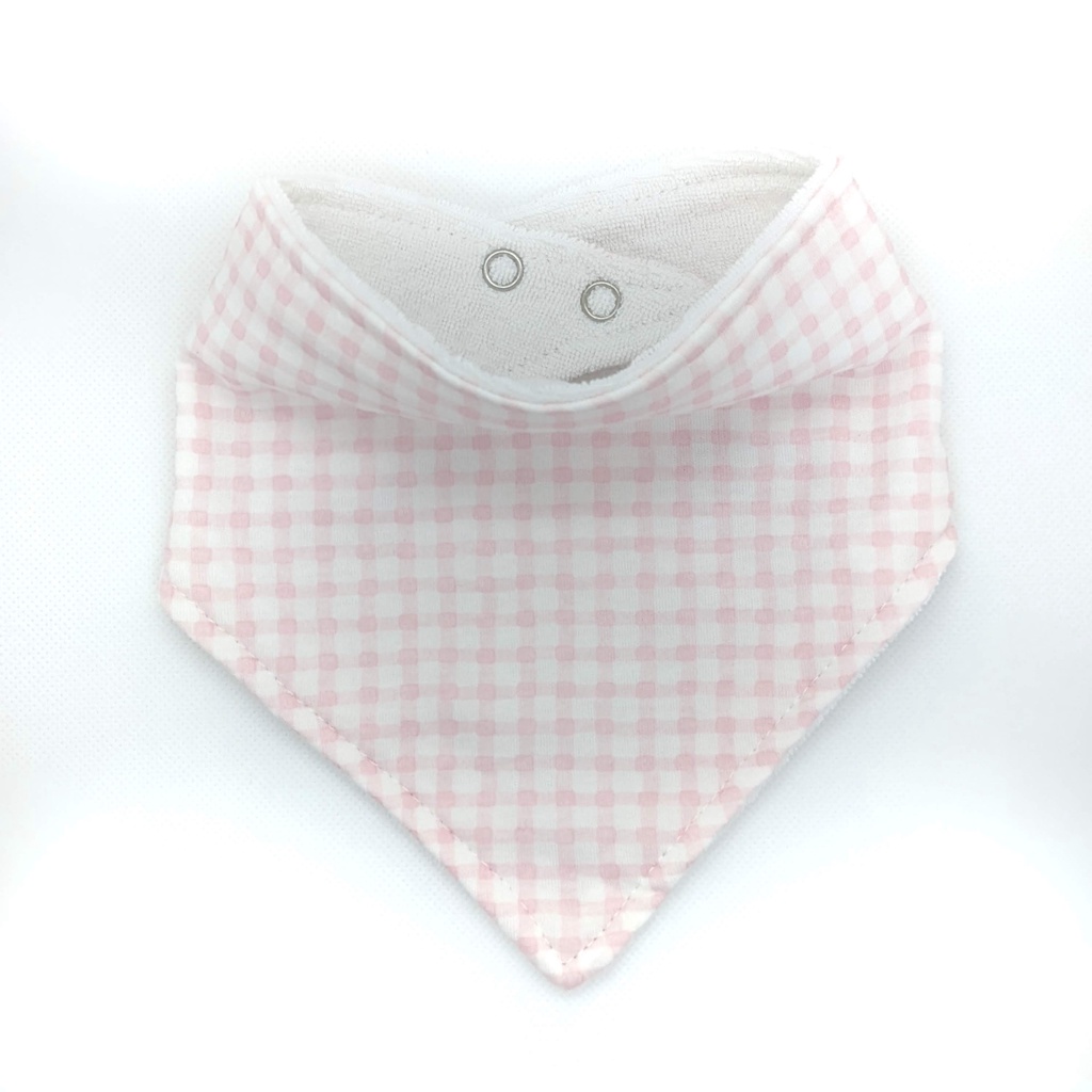 Yếm cho bé gái màu hồng nhạt đáng yêu Mother's Choice - yếm tam giác chất liệu cotton TS3042B