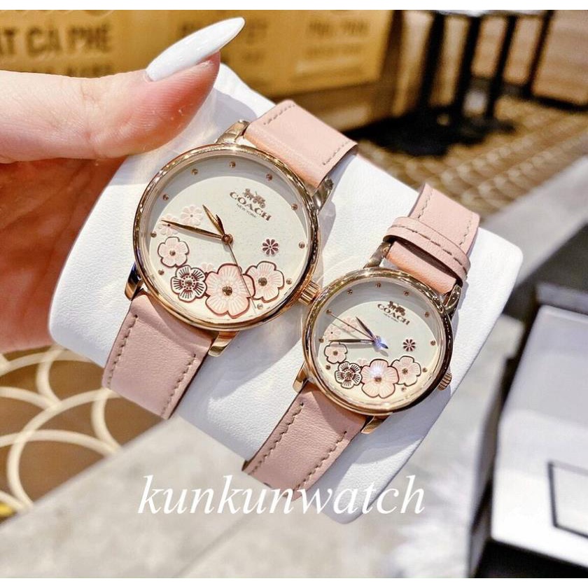 Đồng Hồ Nữ Coach 14000060 Dây Da Hồng - 36mm