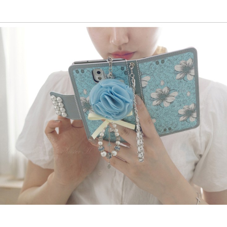 Bao da dạng ví hoa cho iPhone 6 6s 7 8 plus X | BigBuy360 - bigbuy360.vn