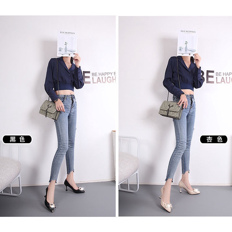 Giày Cao Gót Da Mềm Mũi Nhọn Quyến Rũ Thời Trang Mùa Thu Cho Nữ Size 41 2022