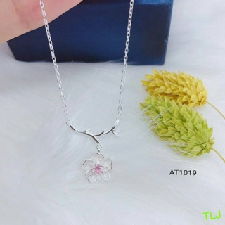 Dây chuyền hoa mai bạc ý 925