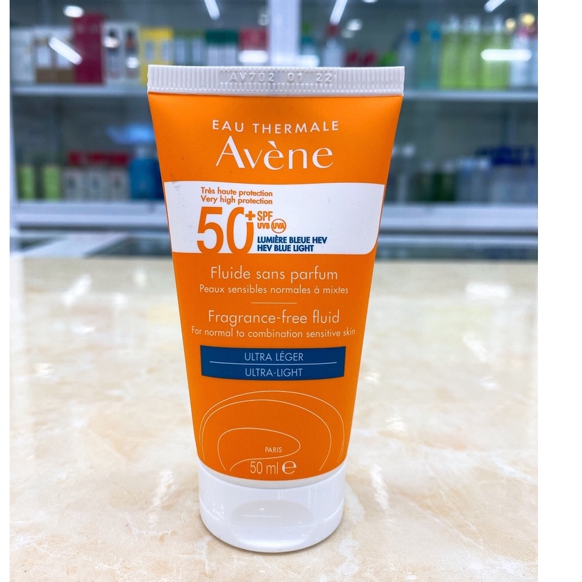 Kem Chống Nắng Avene Dry Touch Fluide SPF50+ 50ml / Avene Mattifying Cleanance SPF50+ 50ml Made in France