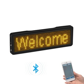 Bluetooth LED Name Badge Rechargeable Light Sign Display LED,Type 2