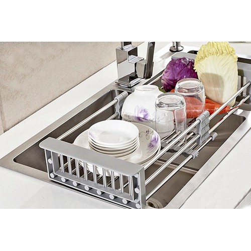 RỔ RÚT INOX CHỈNH KÍCH THƯỚC ĐẶT BỒN RỬA BÁT