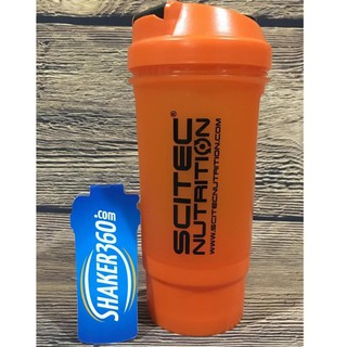 Bình Nước Thể Thao shaker 2 Ngăn 900ml Thương Hiệu Scitect Nutrition Sản xuất Hungary Nhựa BPA Free Authentic 100%