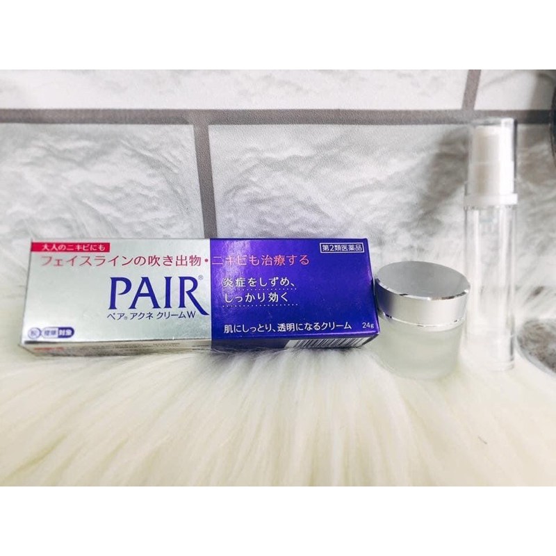 Kem Hỗ trợ giảm mụn Pair Acne Care Cream W của Nhật 24g