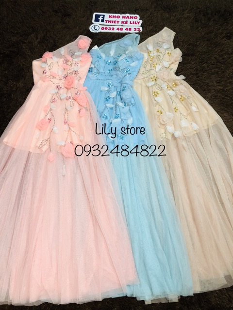 ẢNH VÀ VIDEO SHOP TỰ QUAY 100%   Đầm maxi lệch vai kết cườm hoa