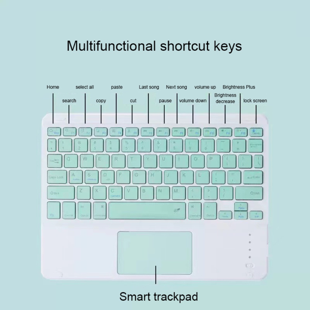 Bàn Phím Bluetooth Mini Bàn Phím Không Dây Cho Máy Tính Điện Thoại Bàn Phím Có Thể Sạc Lại Cho Máy Tính Bảng