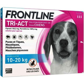 Fronline Tricact trị và ngăn Ve,Rận, Ruồi,Muỗi Cho Chó