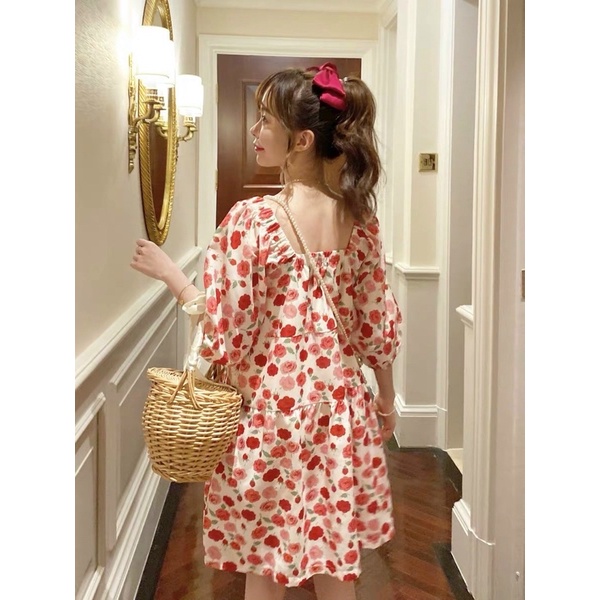 vải cotton đũi nhăn mềm mại co dãn may váy áo siêu xinh