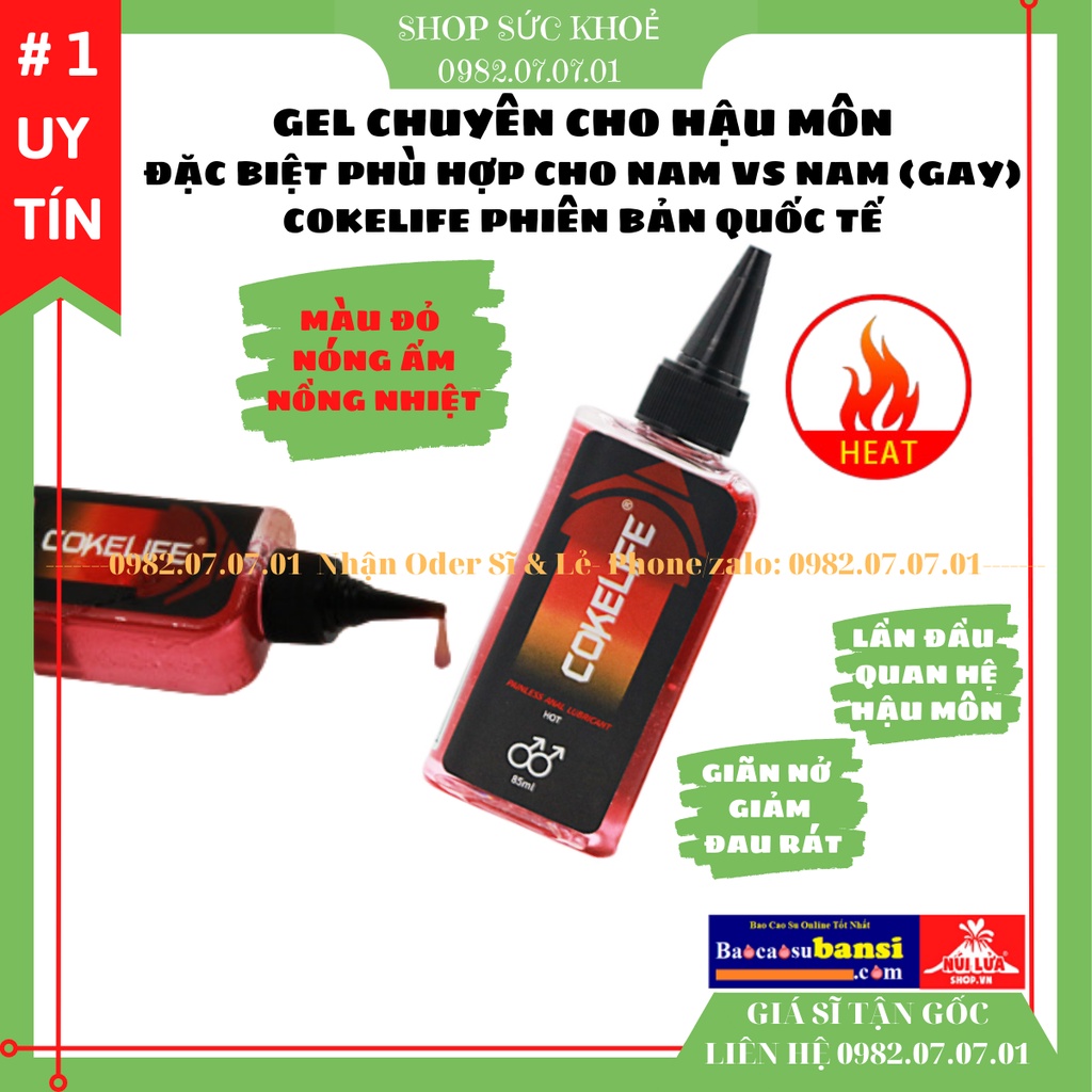 Gel Bôi Trơn Hậu Môn Cokelife Superman Anal 85ml Chuyên Cho Gay, LGBT, Phiên Bản Quốc Tế Trơn Mượt, Tăng Cảm Xúc, Sỉ