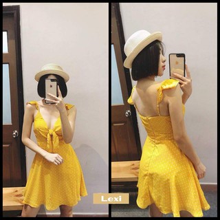 ẢNH THẬT - Đầm Maxi Cánh Tiên Cột Nơ Lexi Dress (Sẵn Mút) - Đầm Xòe Hai Dây Hàng Thiết Kế