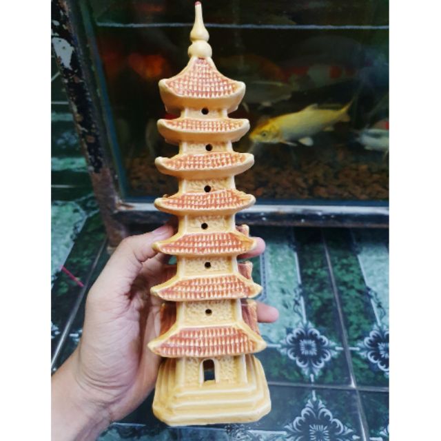 THÁP TRANG TRÍ HỒ CÁ NON BỘ CAO 25CM