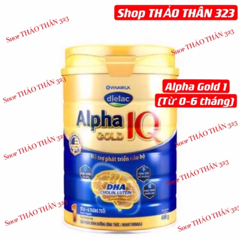 Sữa Dielac Alpha Gold IQ 1,2,3,4 Lon 900gram