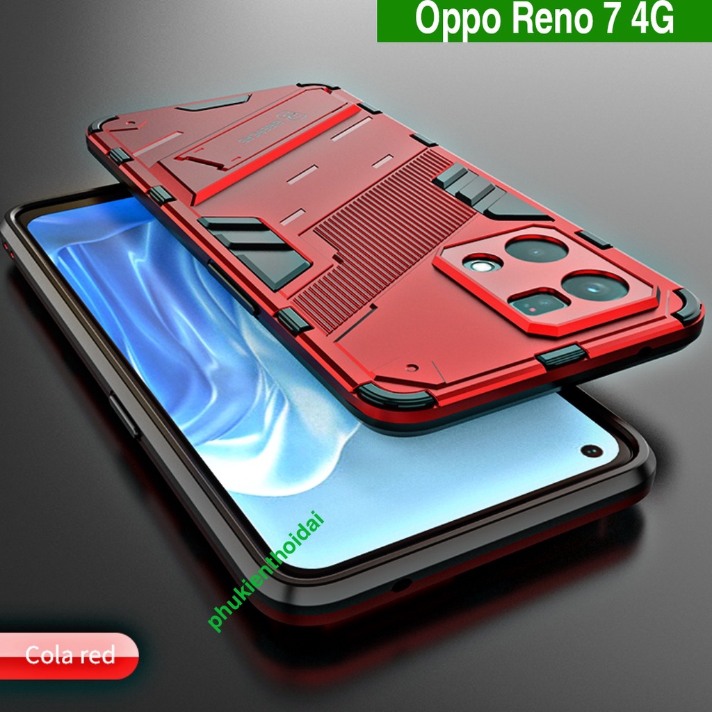 Ốp lưng Reno 7 4G Iron Man Ver 2 chống sốc giá đỡ chân đế xem phim thời trang cao cấp