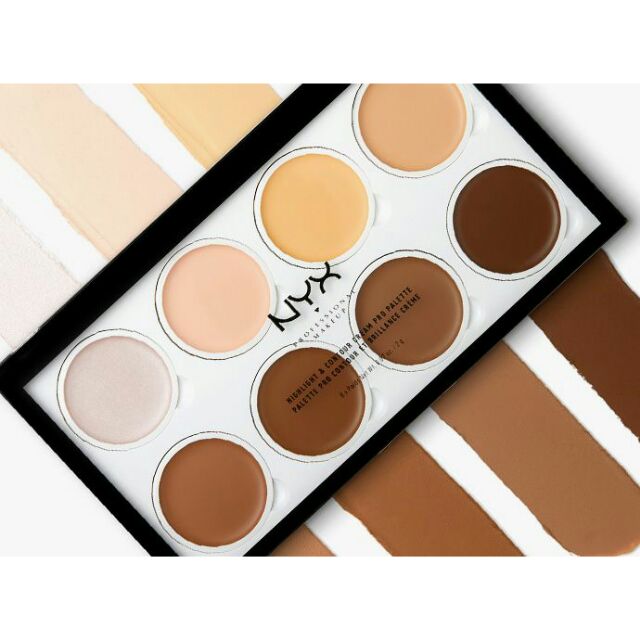 Bảng tạo khối-highlight kem NYX Palette